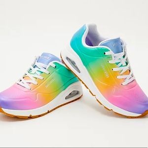 ⭐️NIB Skechers Spectrum Rainbow Ombré Sneakers⭐️Sz 8